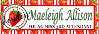 YOUNG MISS STRAWBERRRY - 3rd ATTENDANT