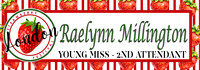 yOUNG MISS STRAWBERRRY - 2ND ATTENDANT