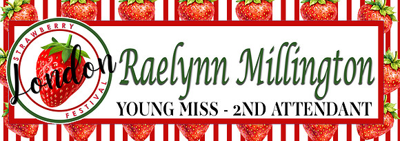yOUNG MISS STRAWBERRRY - 2ND ATTENDANT