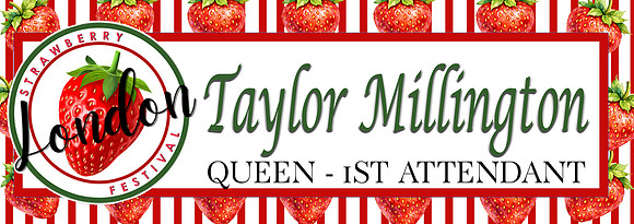 Queen 1st Attendant - Miss strawberry Festival