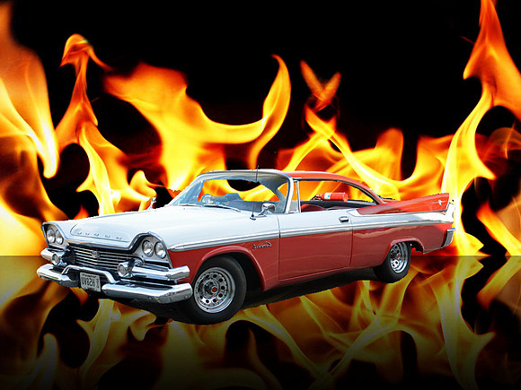 flame car