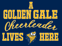A golden Gale Cheerleader