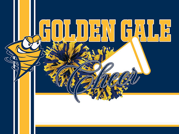 Golden Gales Cheer with Megaphone